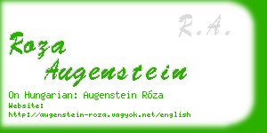 roza augenstein business card